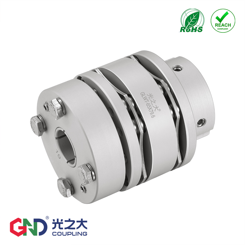 GLWT8螺丝双膜片单台阶胀套联轴器数控机车床大扭矩连轴器