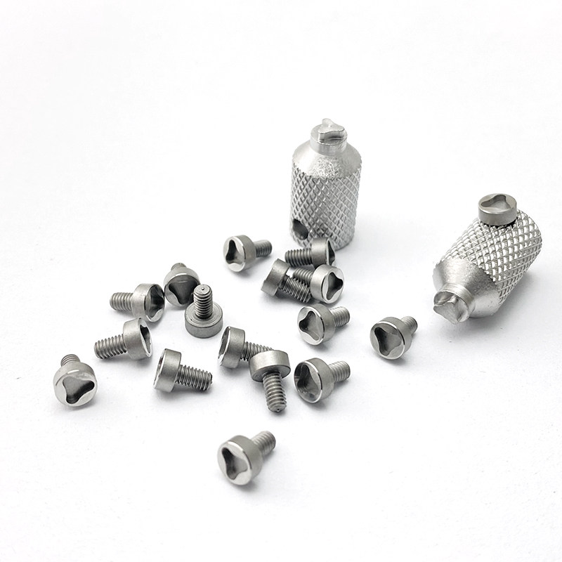 定制M2.5三角头螺丝钉 刀柄螺丝DIY折叠刀配件改装不锈钢螺钉折刀