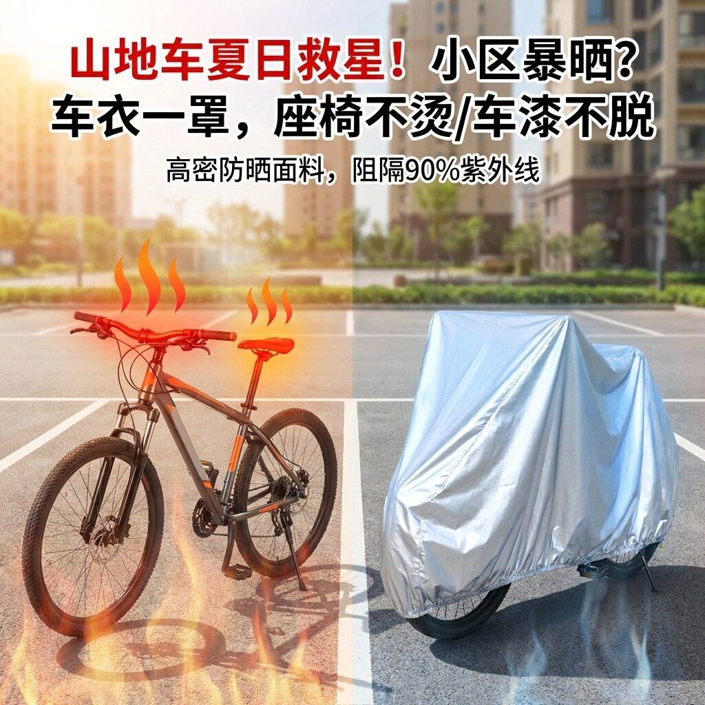 自行车防尘罩加厚山地车防雨罩公路车防晒单车车罩公路车防晒车罩
