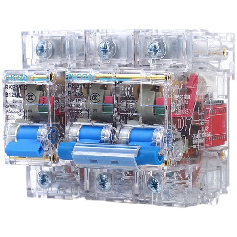 电动车直流透明空开 48V60Vt72V84V 断路器80A 125A直流空气开关