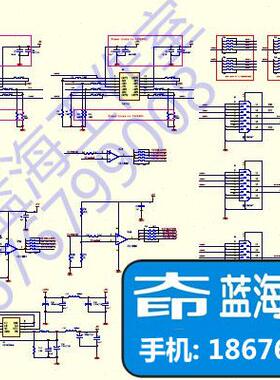 高清1分8口4和2口VGA分配器放大器原理图监控器材分屏器美国方案