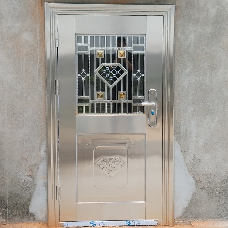 304不锈钢门单门不锈钢防盗y门家用进户子母门别墅乡村大门双开门