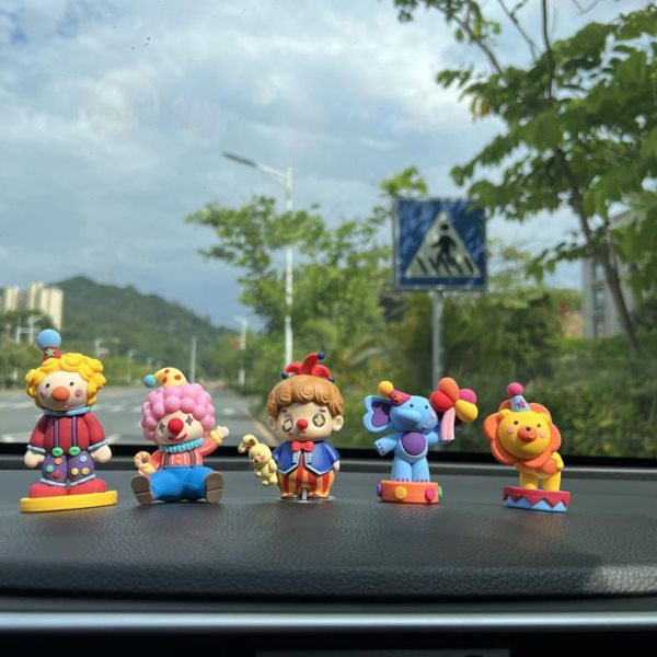 马戏团小丑汽车摆件 可爱创意车载摆件 车内装饰品车上玩偶礼物女
