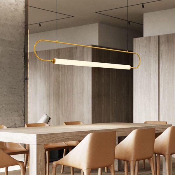 北欧餐厅茶室禅意吊灯现代简约线条办公室会议室前台吧台书房吊灯