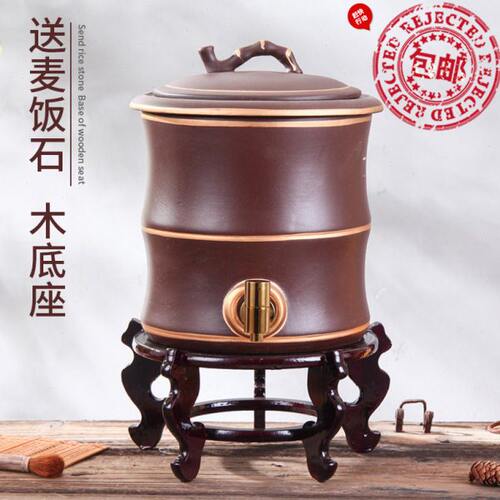 10L12L14L16L20L22L紫砂水缸过滤大号粗陶储水罐水缸带龙头蓄水桶