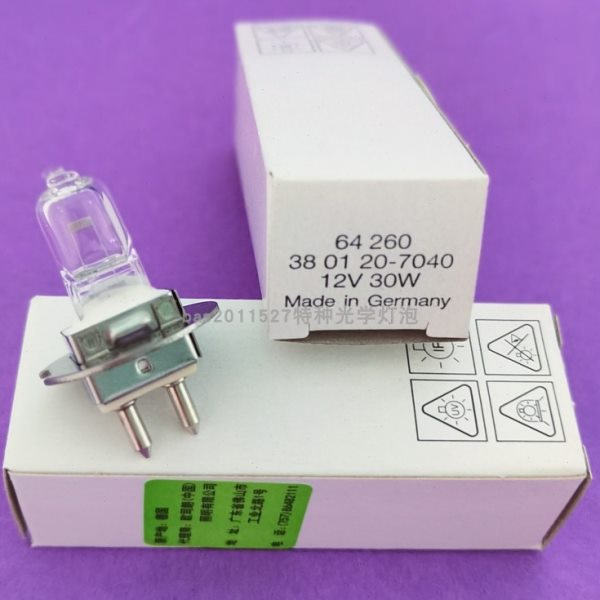 欧司朗OSRAM 12V30W 64260蔡司YZ5T YZ5S YZ5G裂隙灯灯泡 PG22