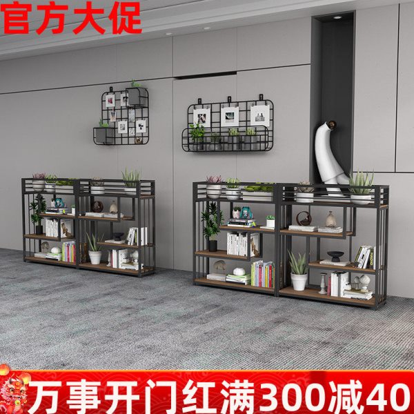 办公室屏风隔断置物架现代简约餐厅围栏绿植花架卡座矮隔断墙铁艺