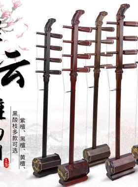 高音四胡蒙古四胡乐器红木黑檀紫檀高音四胡云头盘龙专业演奏四胡