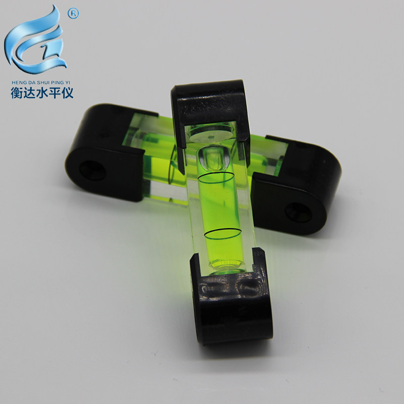 塑料长水平尺磁性水平气泡珠高精度水平仪圆柱水准器水平珠水准泡