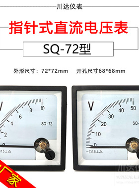 SQ-7289T2.72L1指针式直流电压表250V300V450V500V10KV