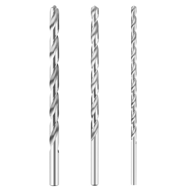 高速钢标准加长直柄麻花钻头直钻薄不锈钢氮化钻钢铁转头白钢合金