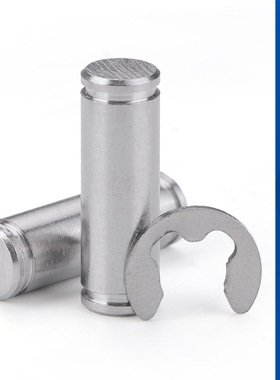 AJS 304不锈钢带槽销轴卡簧销带槽插销定位销 销钉配套挡圈M3-M12