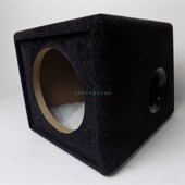 配件 汽车音响改装 后斜梯形 重低音有源木箱子 8寸车载低音炮空箱