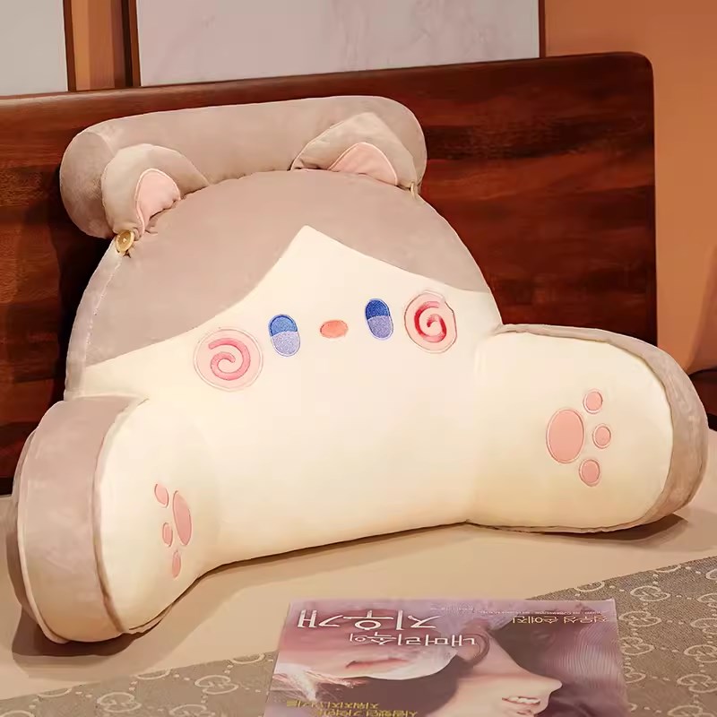 猫咪床头软包大靠背沙发靠垫宿舍枕头床看书床靠护腰垫靠枕抱枕