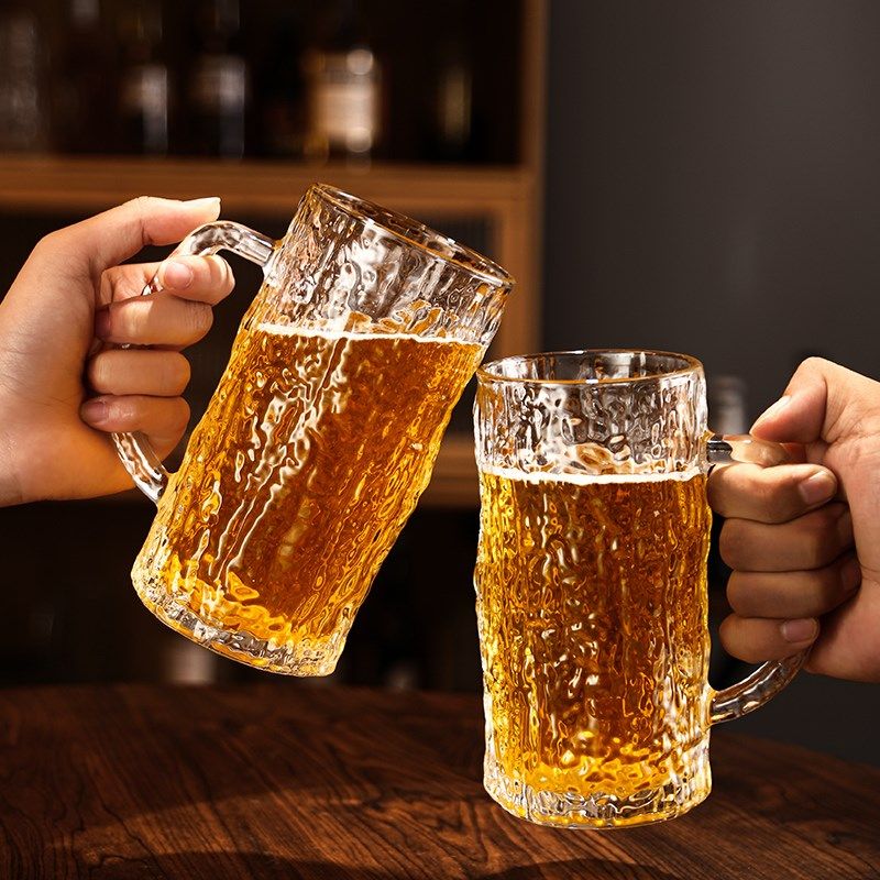 加厚树纹玻璃杯简约网红水杯咖啡杯子套装家用啤酒杯威士忌酒杯,餐饮具,啤酒杯,淘宝优惠券,粉丝福利购,淘宝优惠卷