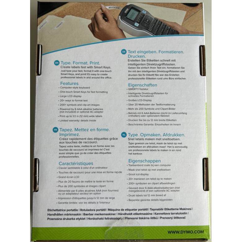 Dymo/达美D1标签机LM- 160 中/英文电脑手持便携式色带纸打印机