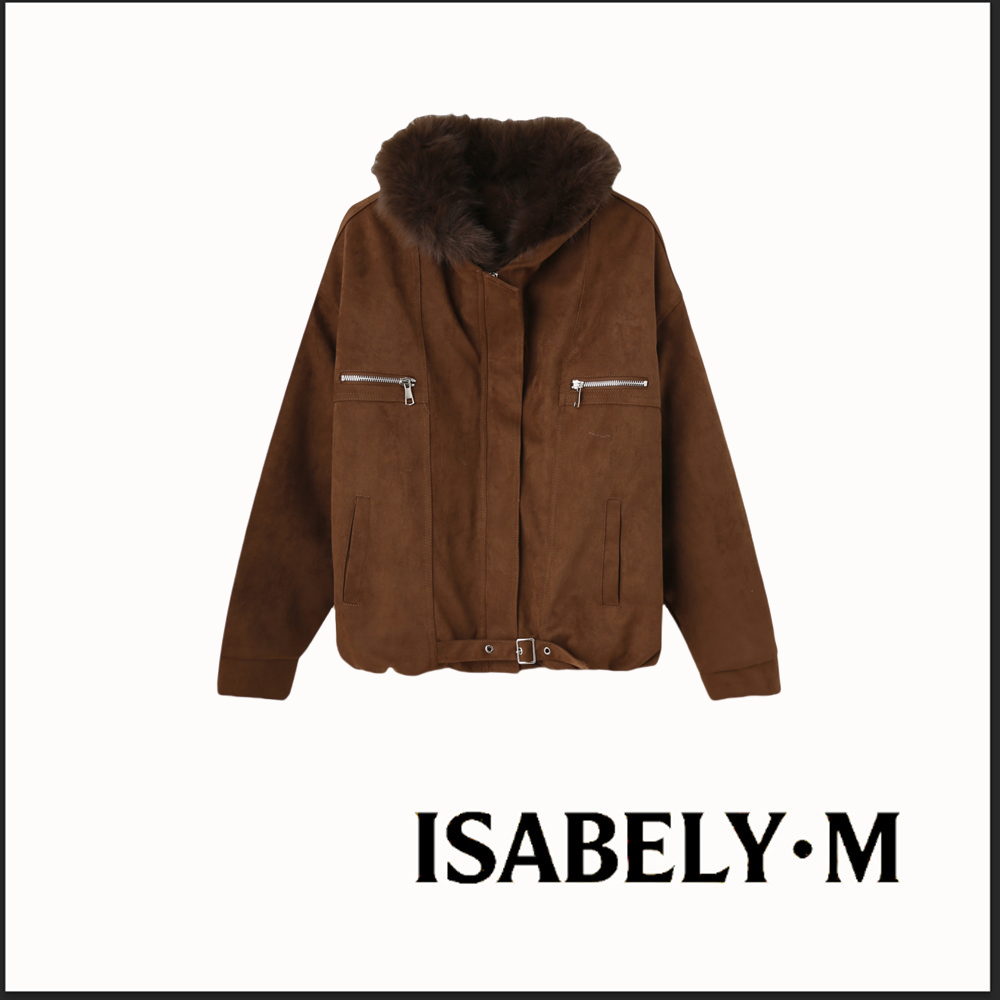 【十周年】ISABELY•M 毛领时尚高端短款夹克外套女