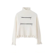 宽松显瘦毛衣女 高领套头流苏短款 玉米专享 ISABELY•M