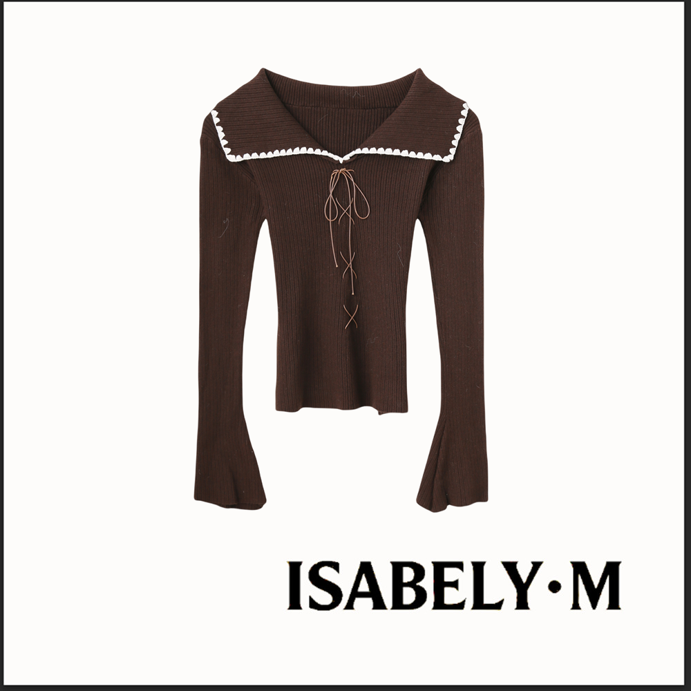 【十周年】ISABELY•M 秋冬气质纯欲绑带修身针织上衣洋气毛衣女