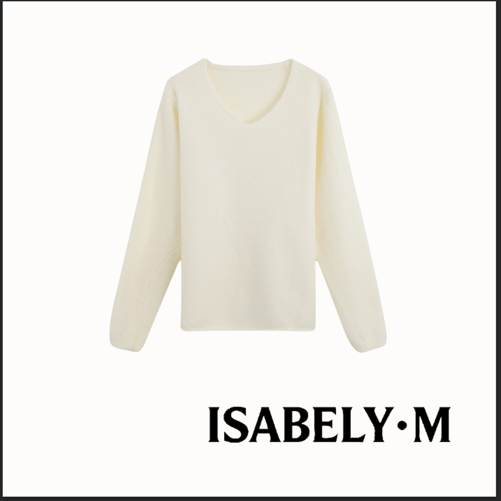 【玉米专享】ISABELY•M 百搭V领长袖针织衫女显瘦毛衣