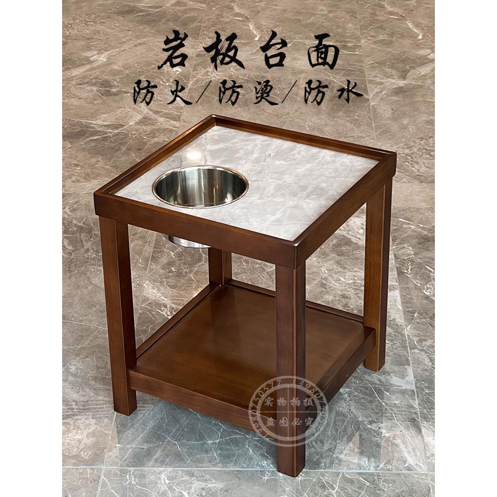 现代简单易接近豪华棋牌室麻将室麻将桌茶室石板实木麻将机咖啡桌