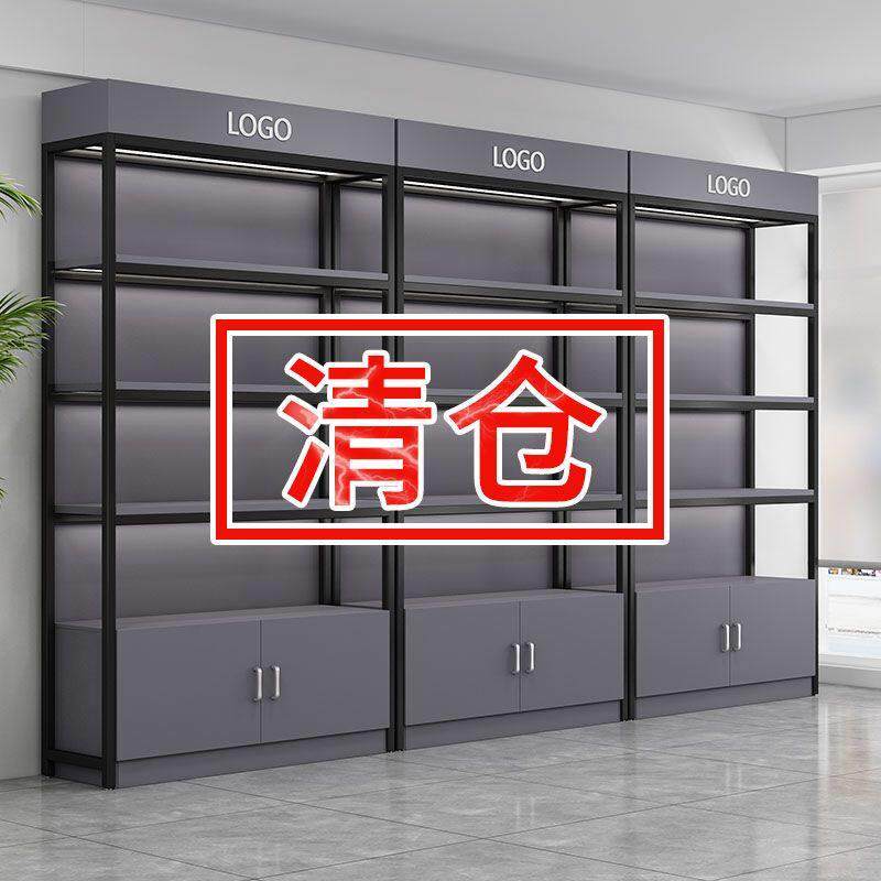 化妆品产品展示柜货架陈列柜自由组合超市置物架落地多层储物货柜