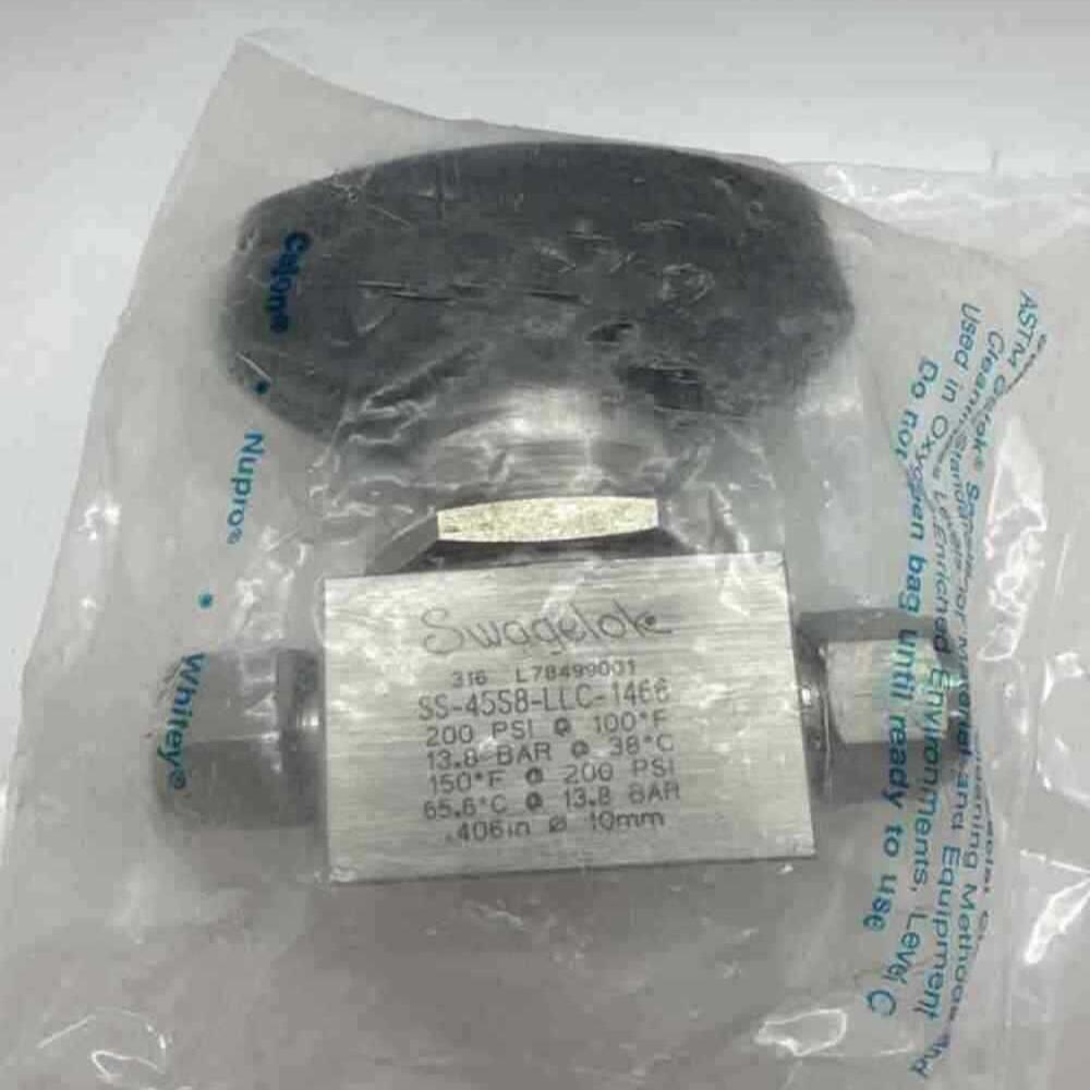 SS-45S8-LLC-1466,1/2 英寸 OD 球阀带锁定手柄,O2 清洁