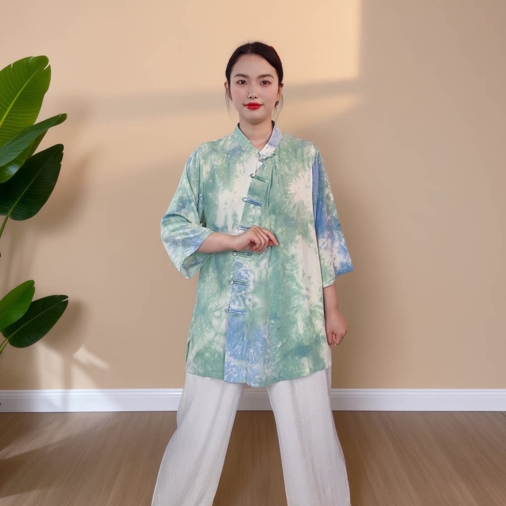 【新品上市】竹纤维2026新款宽松太极服春夏季上衣单件女中国风图片