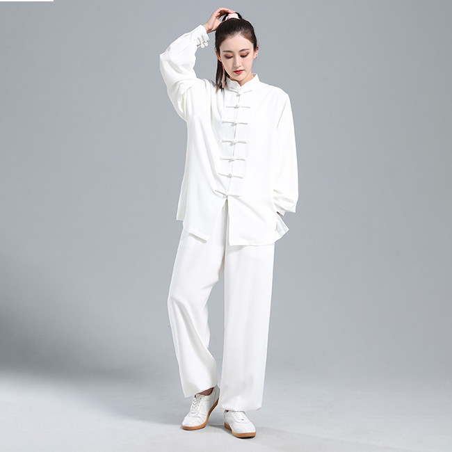 新款弹力皱麻太极服官方正品图片