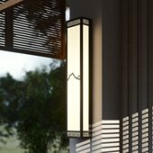 新中式 户外防水壁灯墙灯阳台室外花园别墅入户大门口不锈钢庭院灯