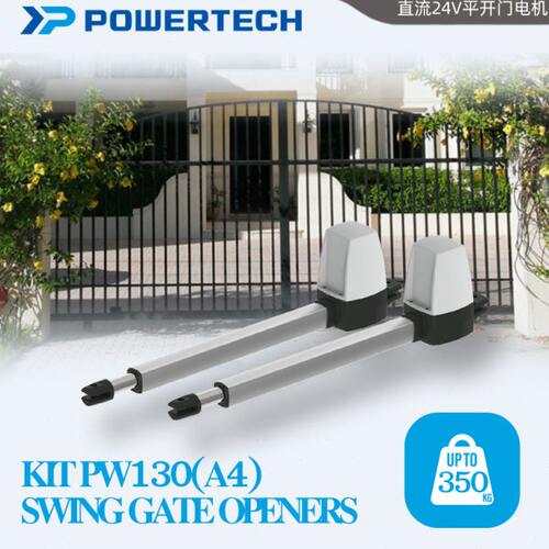 POWERTECH台湾力碁别墅庭院平开电动门遥控折叠推拉门智能对开门