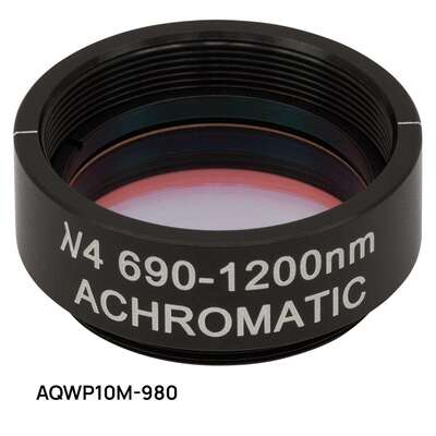 Thorlabs索雷博AQWP10M-340/580/980消色差四分之一波片螺纹外壳