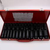 五金汽保汽修工具 2大飞小风炮六角气动扳手短风炮套筒35件套装