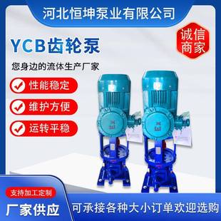 YCB圆弧齿轮泵不锈钢立式 齿轮泵高压油泵船用泵