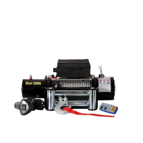 直销12v/24v12000磅电动绞盘越野车载绞盘