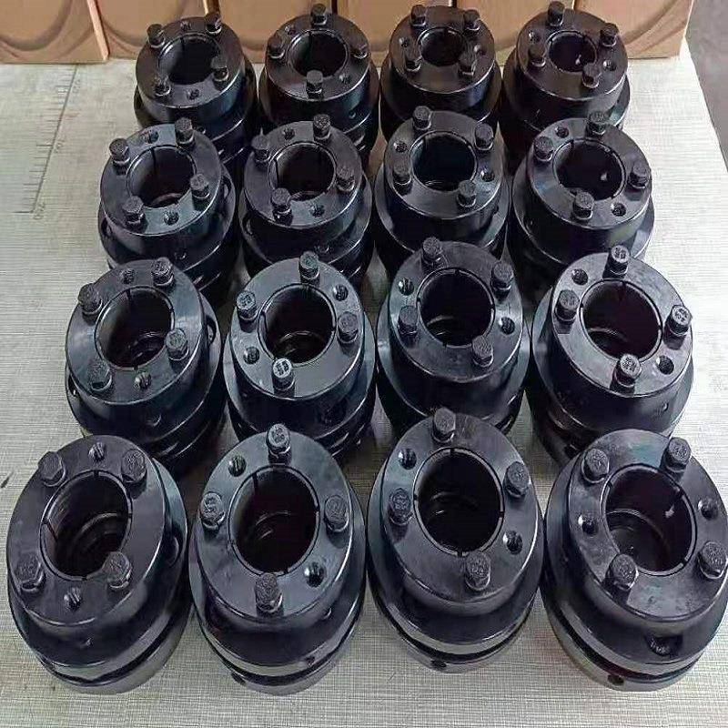 现货45不锈钢胀紧套连轴器锥套弹性单膜片联轴器支持非标