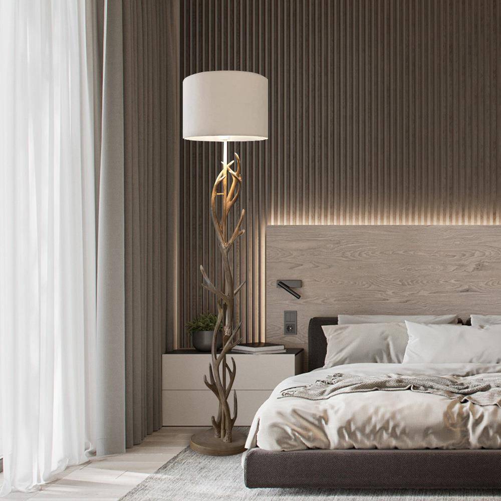 新款落地灯北欧现代简约落地灯客厅卧室创意地灯复古北欧灯灯具