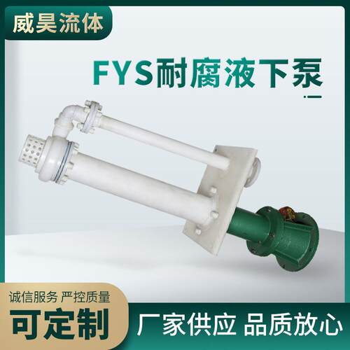 液下泵泥浆泵工程塑料清液排污泵立式渣浆泵自吸泵FYS化工液下泵