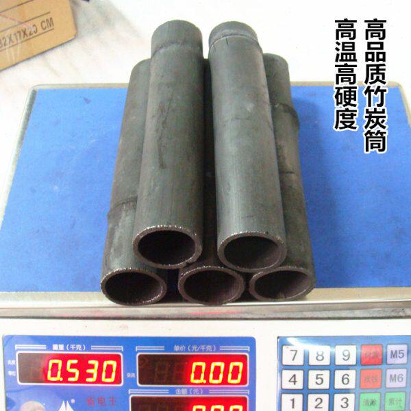 产地高温竹炭筒炭养鱼虾窝净化水质装修除味竹炭包长20CM2斤包邮
