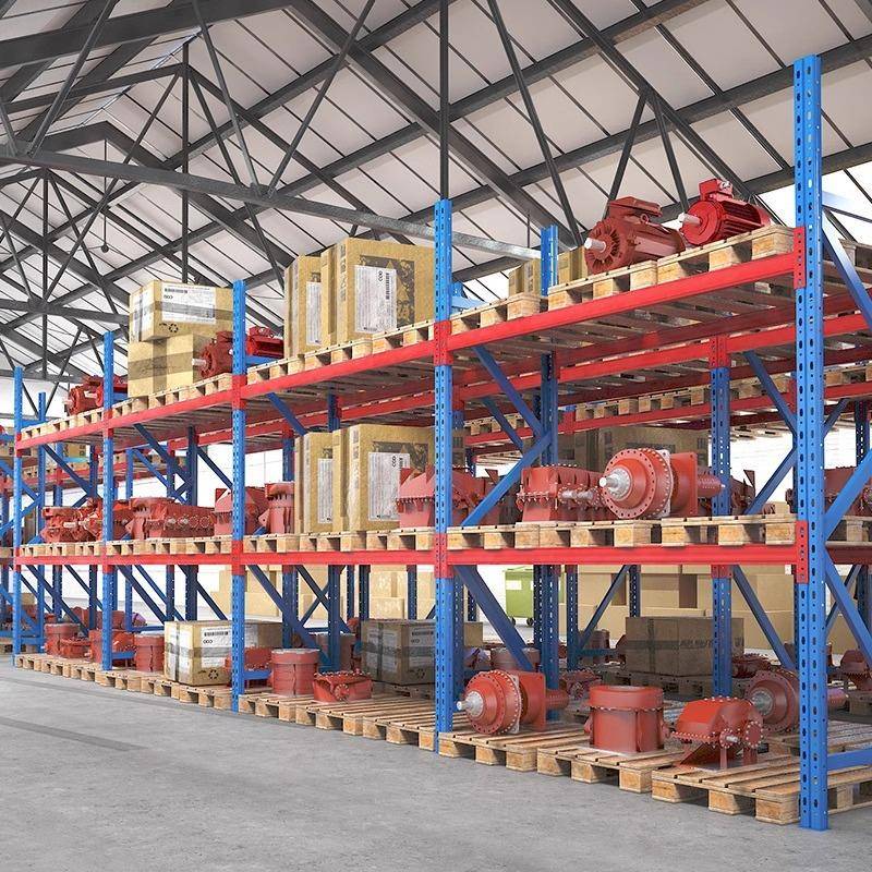 重型货架大型工厂钢架承重1吨2吨吨横杆立柱置物架厂家仓库货架