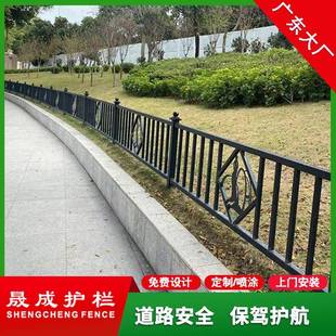 市政交通护栏广府道路围栏马路人行道机非隔离栏安全防撞栅栏现货