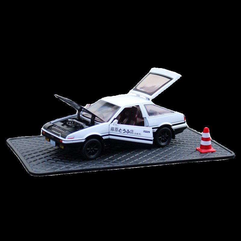 仿真藤原拓海AE86汽车摆件车载饰品收藏车内合金车模型秋名山车神