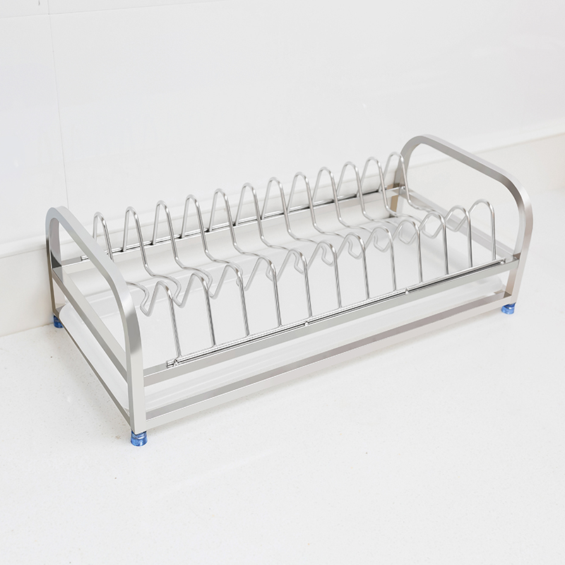 304不锈钢碗碟架沥水架 厨房置物架碗盘收纳沥水篮小型单层碗筷架