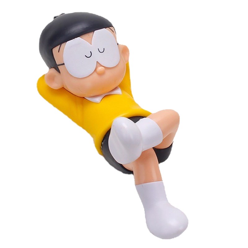 睡觉大雄车内饰品摆件汽车中控台屏幕创意可爱哆啦A梦公仔装饰品