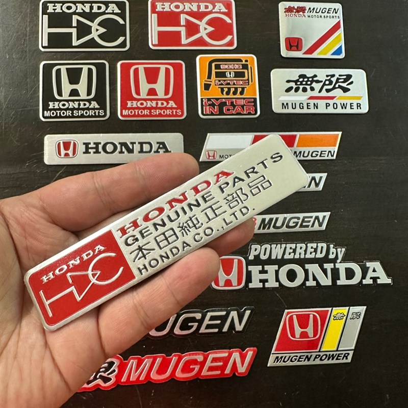 适用本田摩托车电摩电动自行车汽车车标立体铝贴车身贴改装车贴标