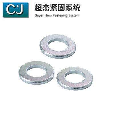 蓝白锌ISO7090-2000A级倒角平垫圈碳钢材质M4M5M6M8M10M20M24