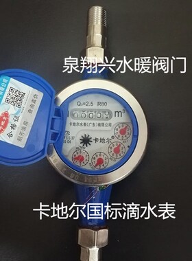 广东国标水表高灵敏滴水表家用 出租屋水表钢盖钢接 冷水表热水表