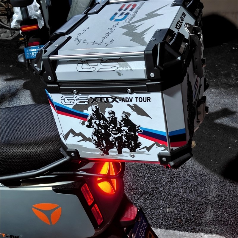 适用雅迪G25-D电动车尾箱大号踏板电瓶摩托车后备箱加厚方形尾架