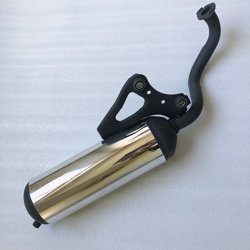 适用两冲程踏板车ZX50排气管 DIO34期35期摩托车排气管烟通消音器