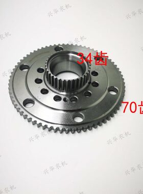 迪尔1204拖拉机配件前桥齿盘L174121 轮毂齿圈法兰盘 齿盘支座